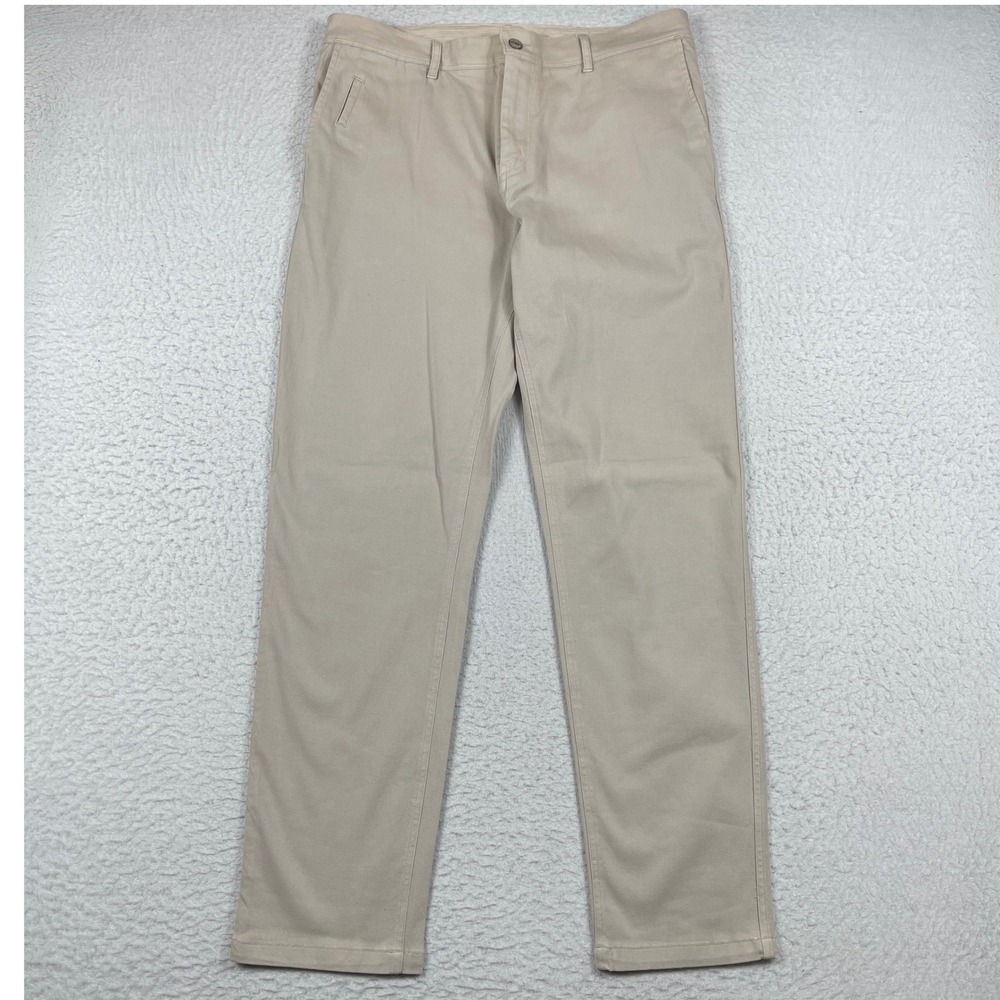 Rails Thomas Chino Pants Mens 36 Sand Beige‎ Straight Leg Stretch Trousers